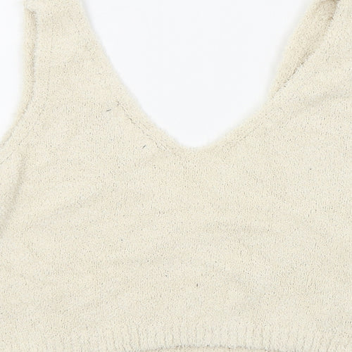 PRETTYLITTLETHING Womens Beige   Basic T-Shirt Size S