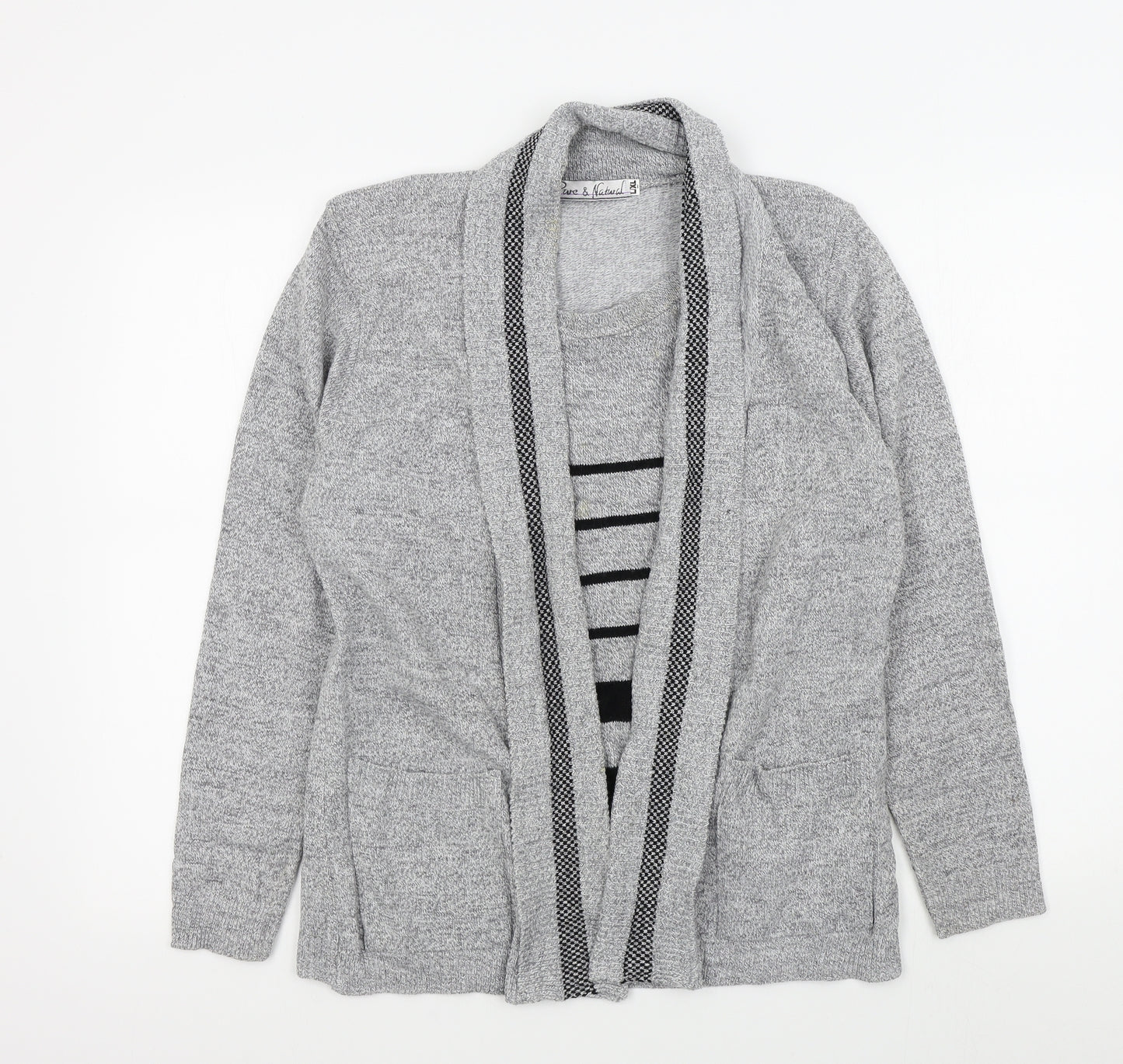 Pure & Natural Womens Grey   Pullover Jumper Size 8