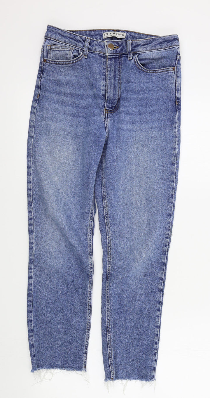 DENIM&CO Womens Blue Skinny Jeans Size 10 L25 in