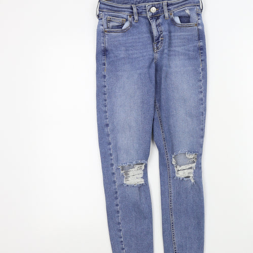 Topshop Womens Blue   Skinny Jeans Size 26 in L28 in