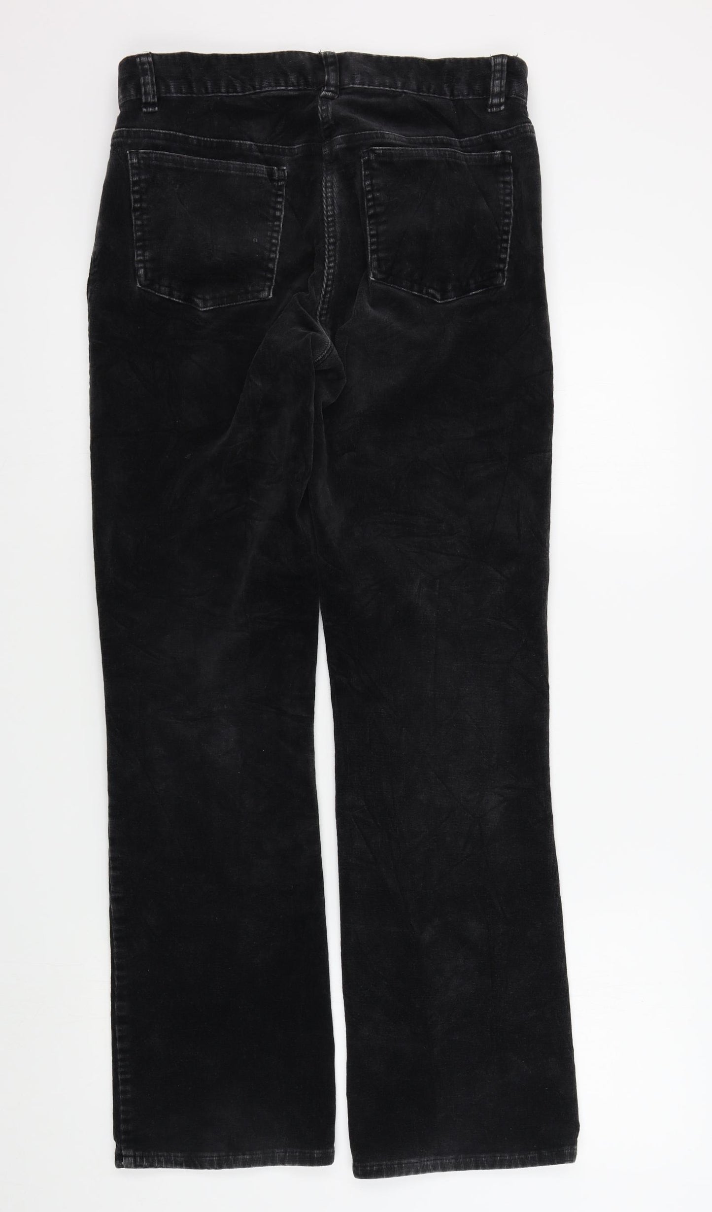 JEFF&CO Womens Black   Trousers  Size 12 L30 in