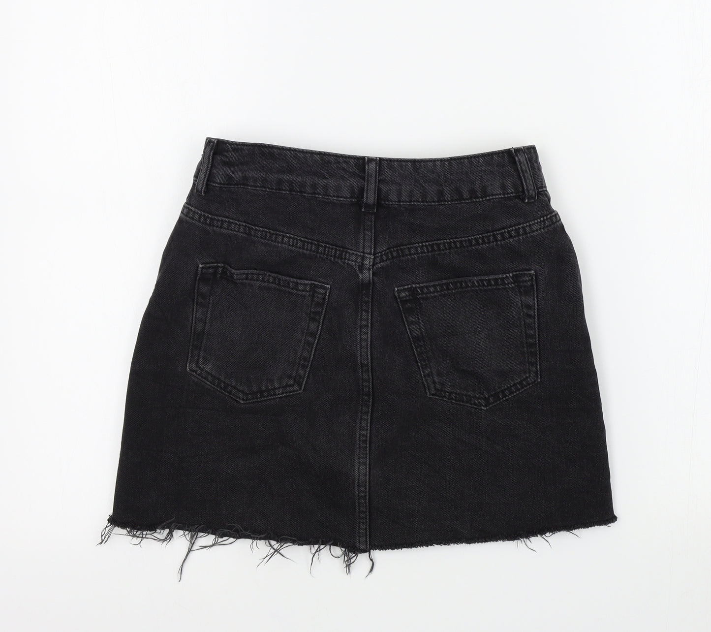 Topshop Womens Black   A-Line Skirt Size 8