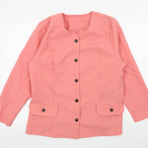 Preworn Womens Pink   Jacket Blazer Size 18