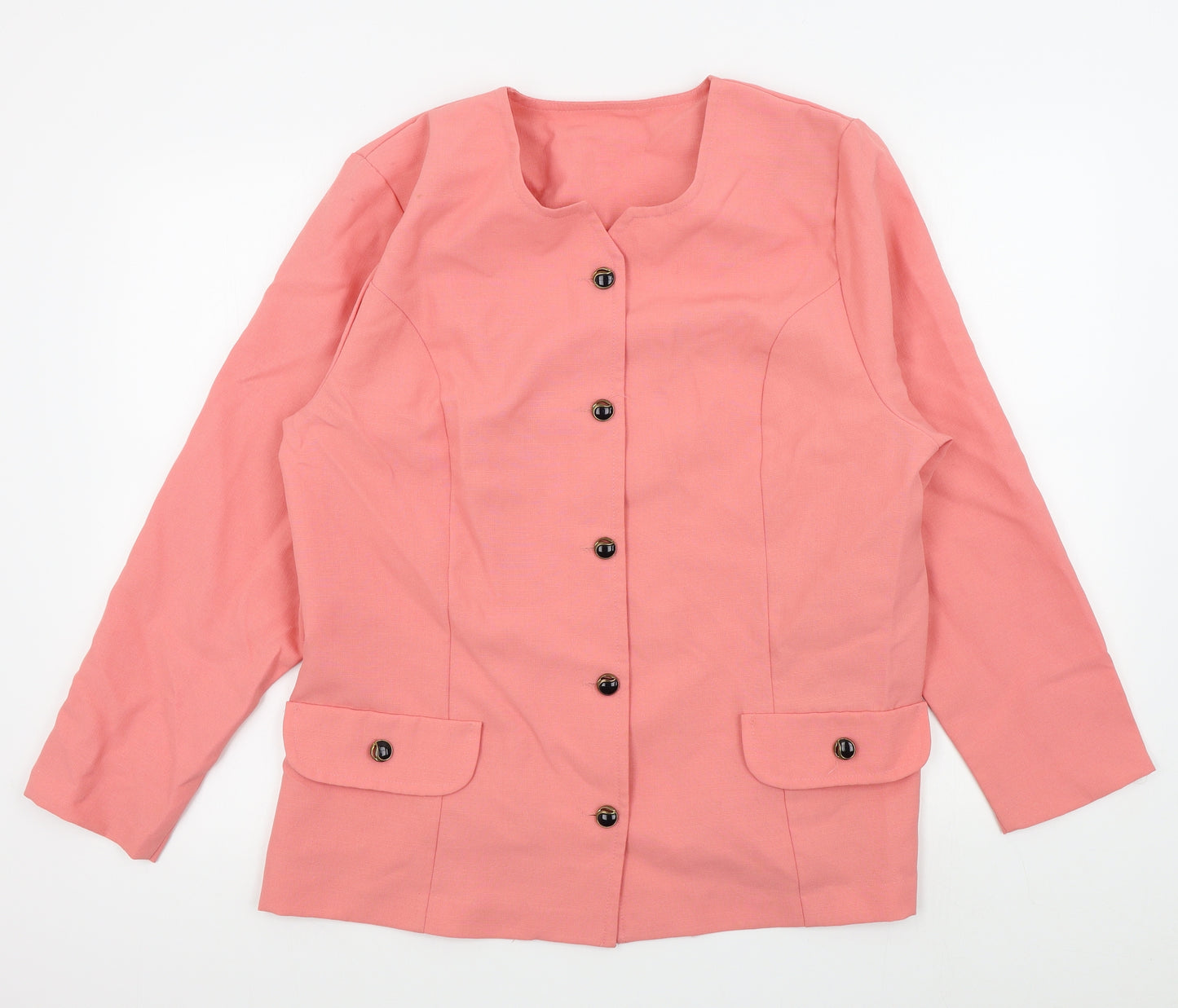 Preworn Womens Pink   Jacket Blazer Size 18