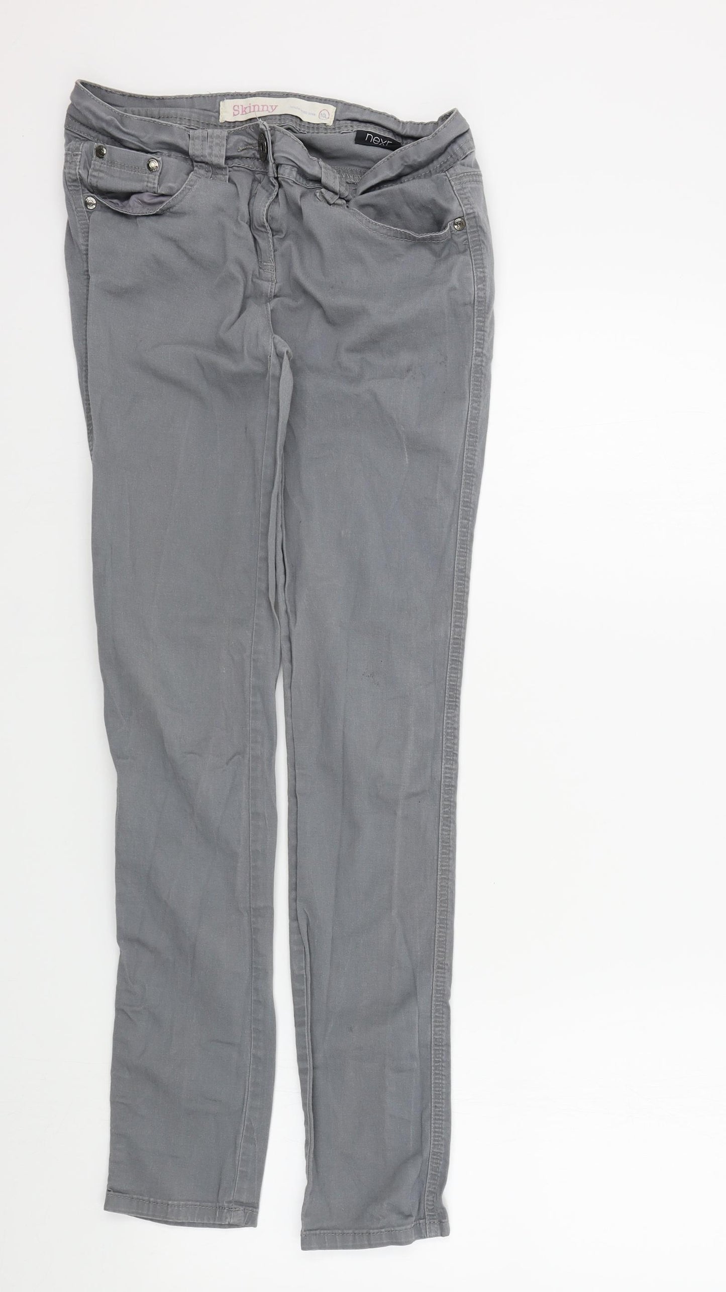 NEXT Womens Grey   Skinny Jeans Size 10 L29 in