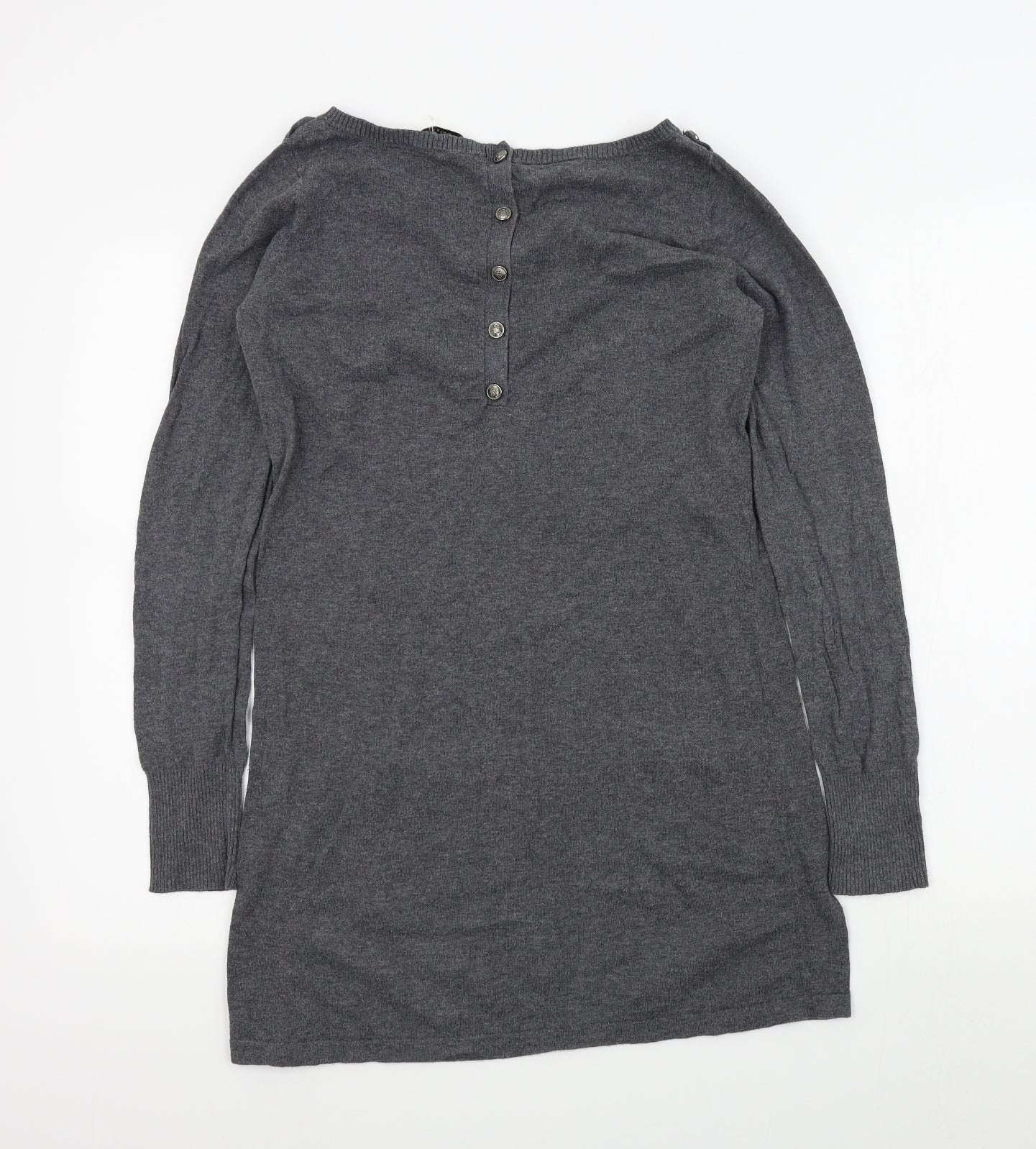 Oasis Womens Grey Colourblock  Jumper Dress  Size S