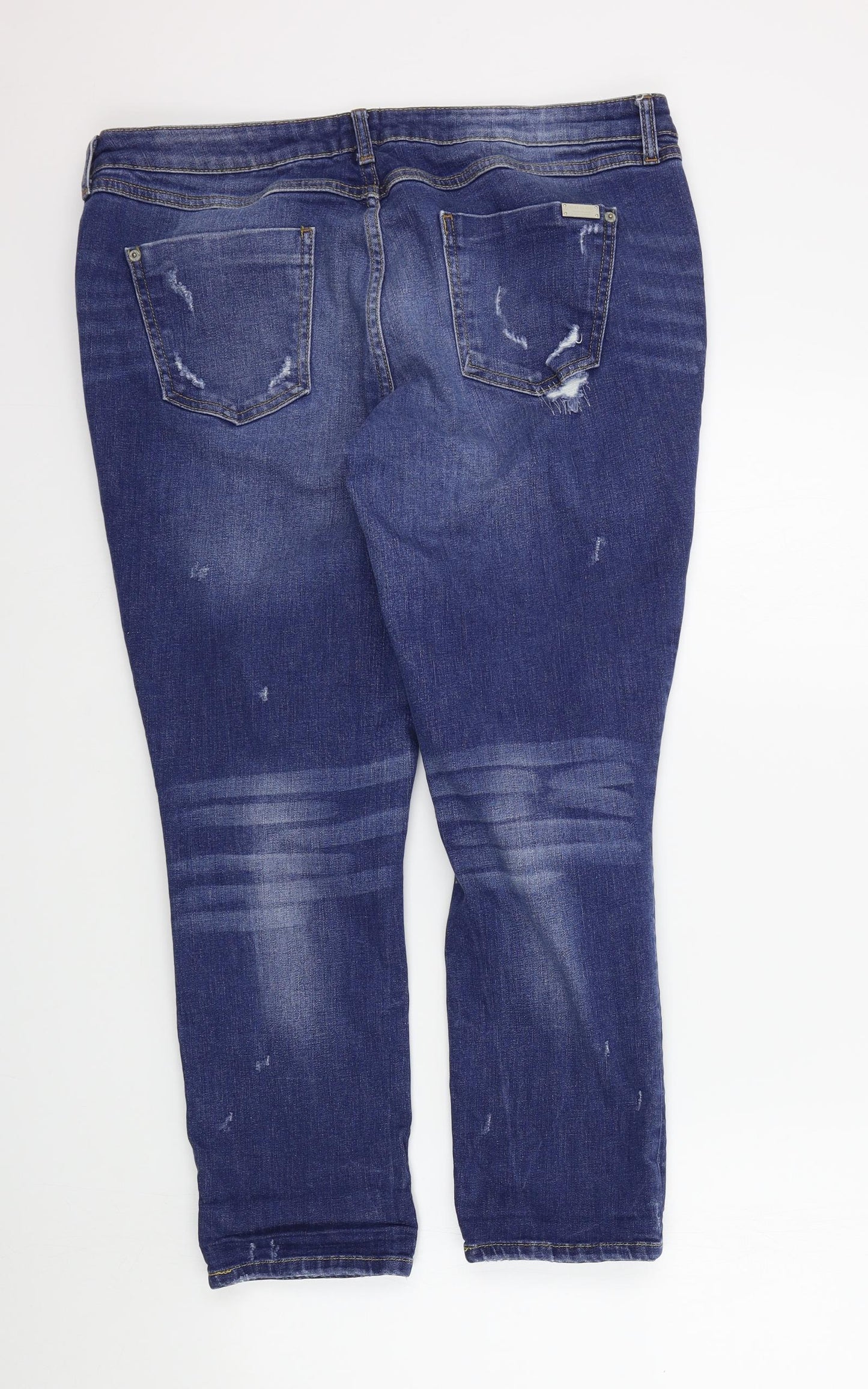 River Island Womens Blue   Straight Jeans Size 16 L25 in