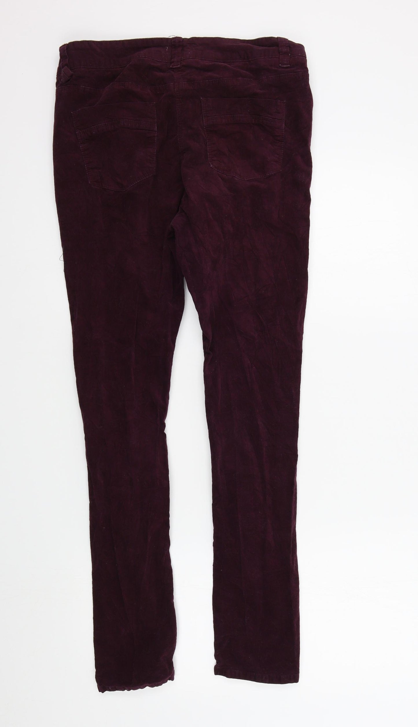 Papaya Womens Purple   Trousers  Size 14 L29 in