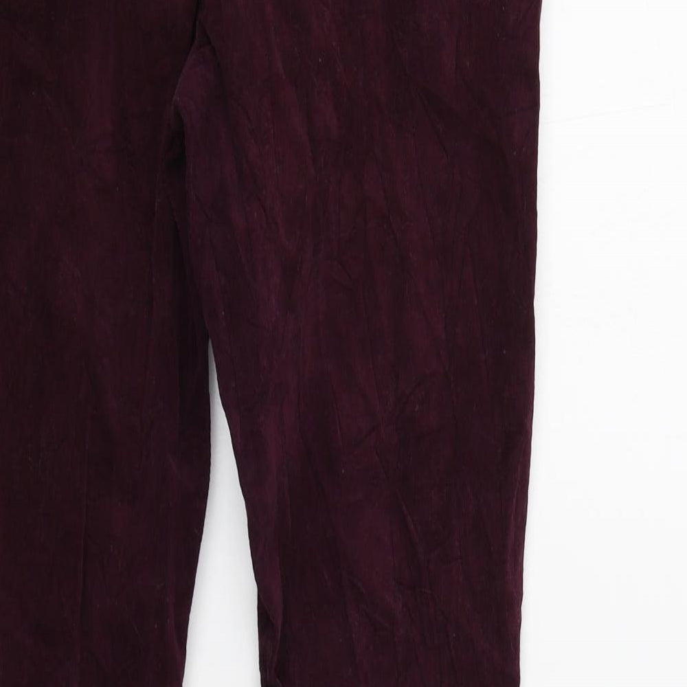 Papaya Womens Purple   Trousers  Size 14 L29 in