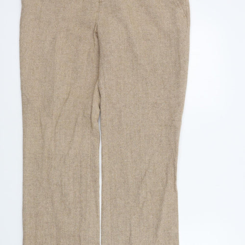 ROCHA,JOHN ROCHA Womens Beige   Trousers  Size 12 L31 in