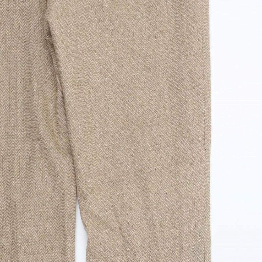 ROCHA,JOHN ROCHA Womens Beige   Trousers  Size 12 L31 in
