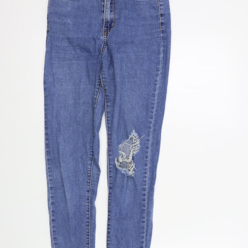 MOMOKROM Womens Blue   Skinny Jeans Size 8 L25.5 in