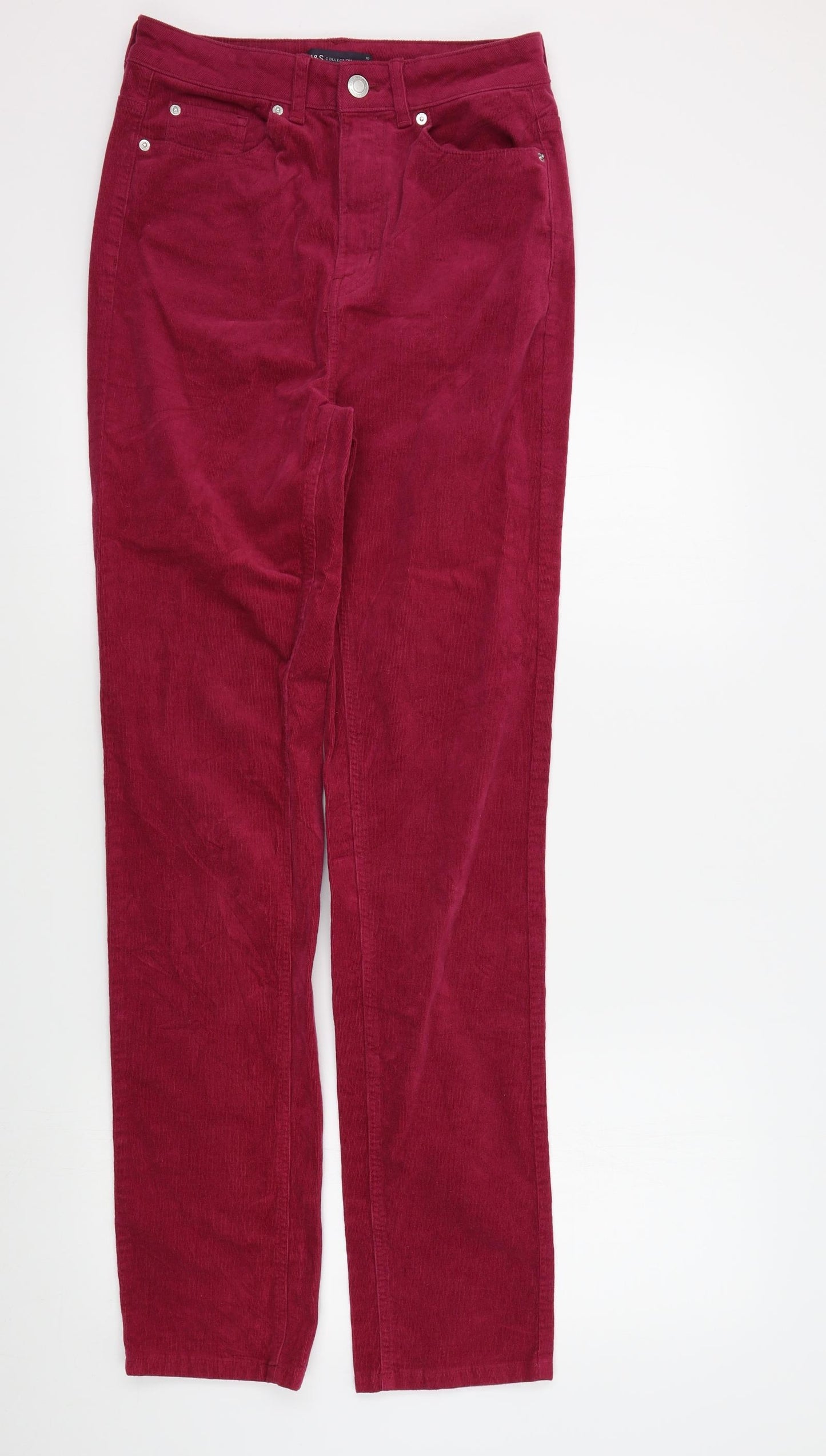 M&S Womens Pink   Trousers  Size 10 L33 in