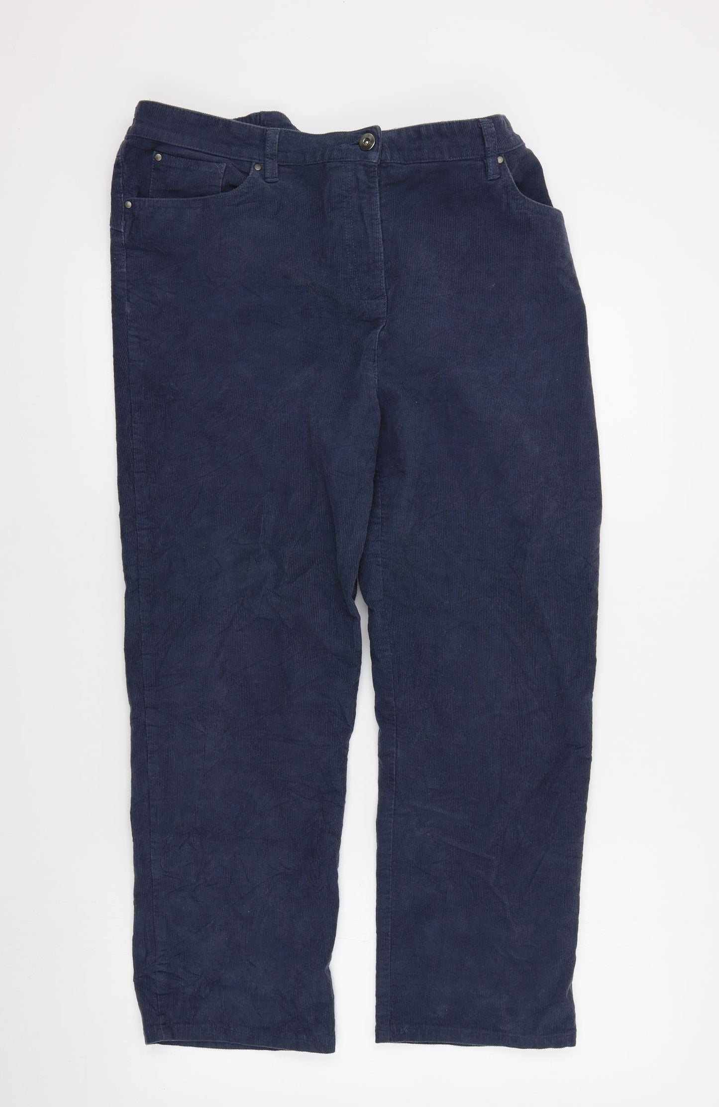 Cotton Traders Womens Blue   Trousers  Size 16 L26 in