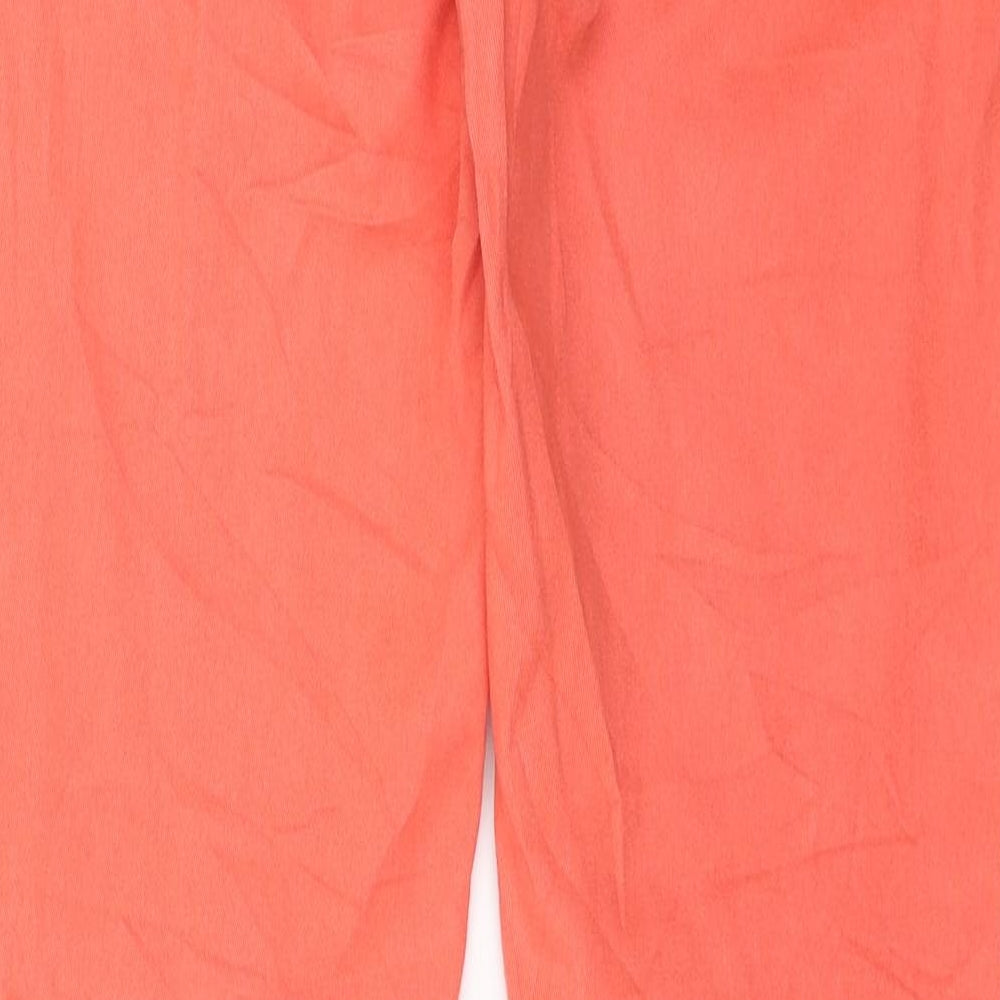 ESMARA Womens Orange  Denim Skinny Jeans Size 12 L29 in