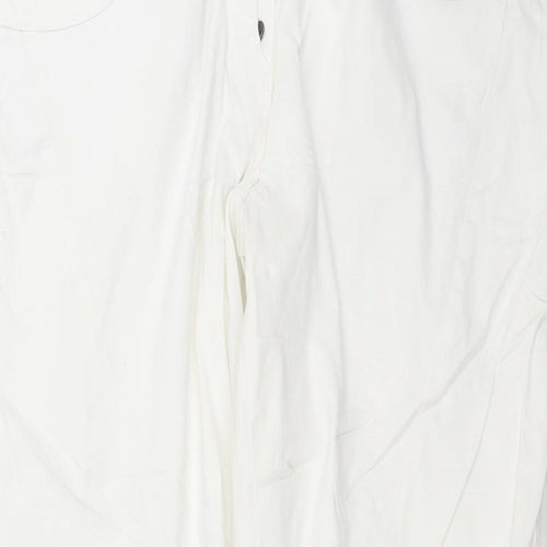 Gina Benotti Womens White  Denim Straight Jeans Size 16 L30 in
