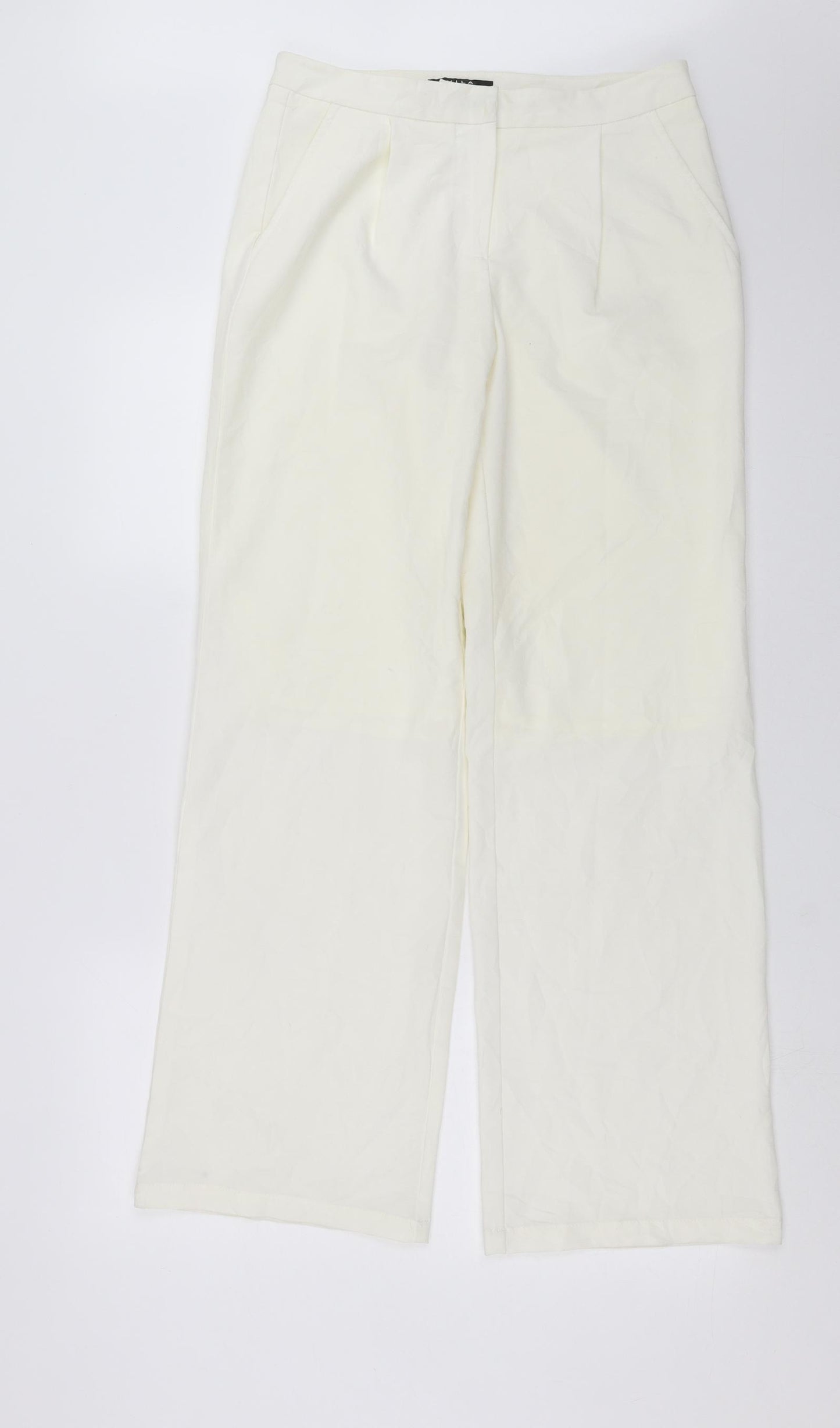 Vila Clothes Womens Ivory   Trousers  Size S L30 in