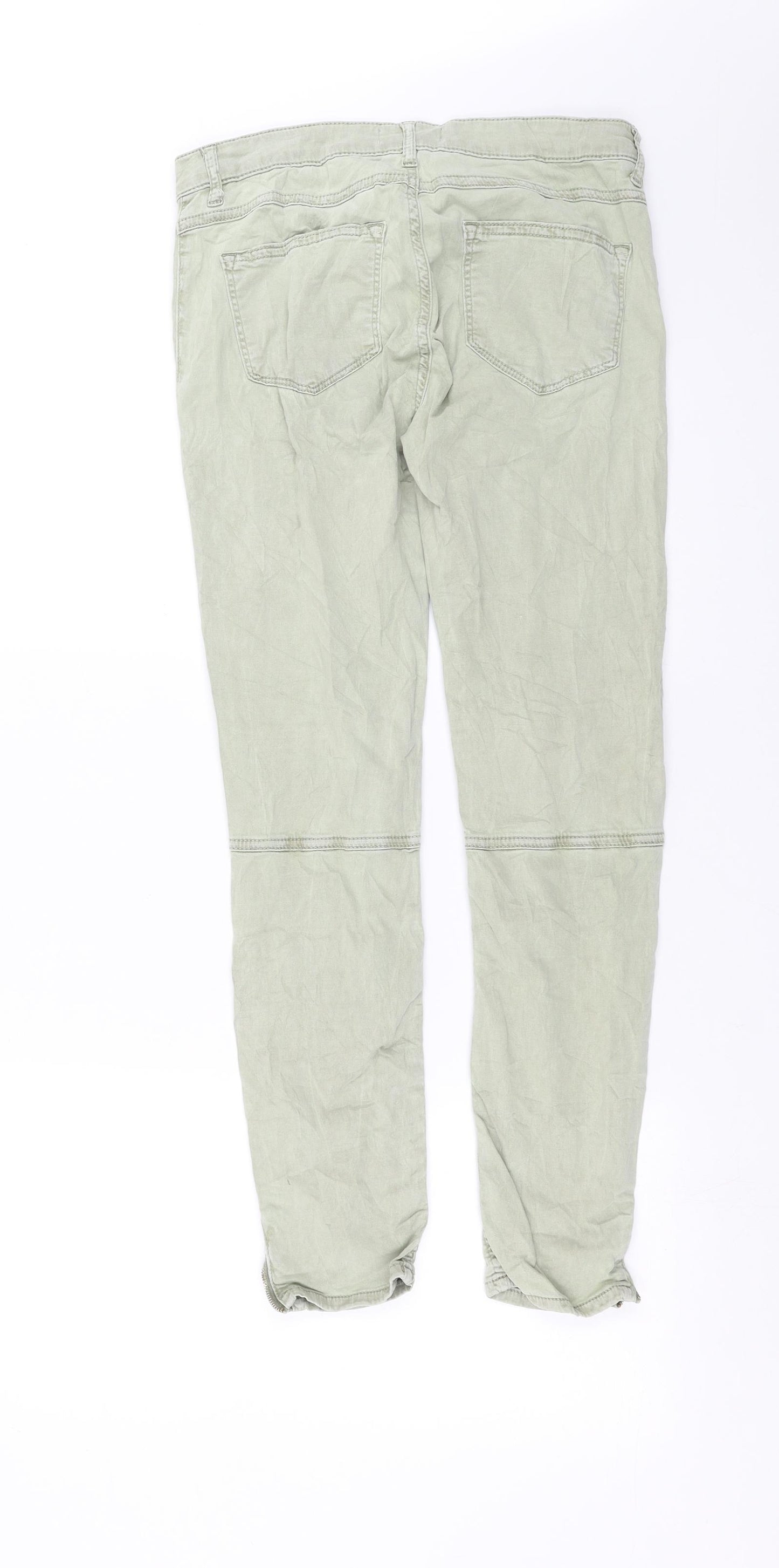 Zara Womens Green   Trousers  Size 12 L26 in