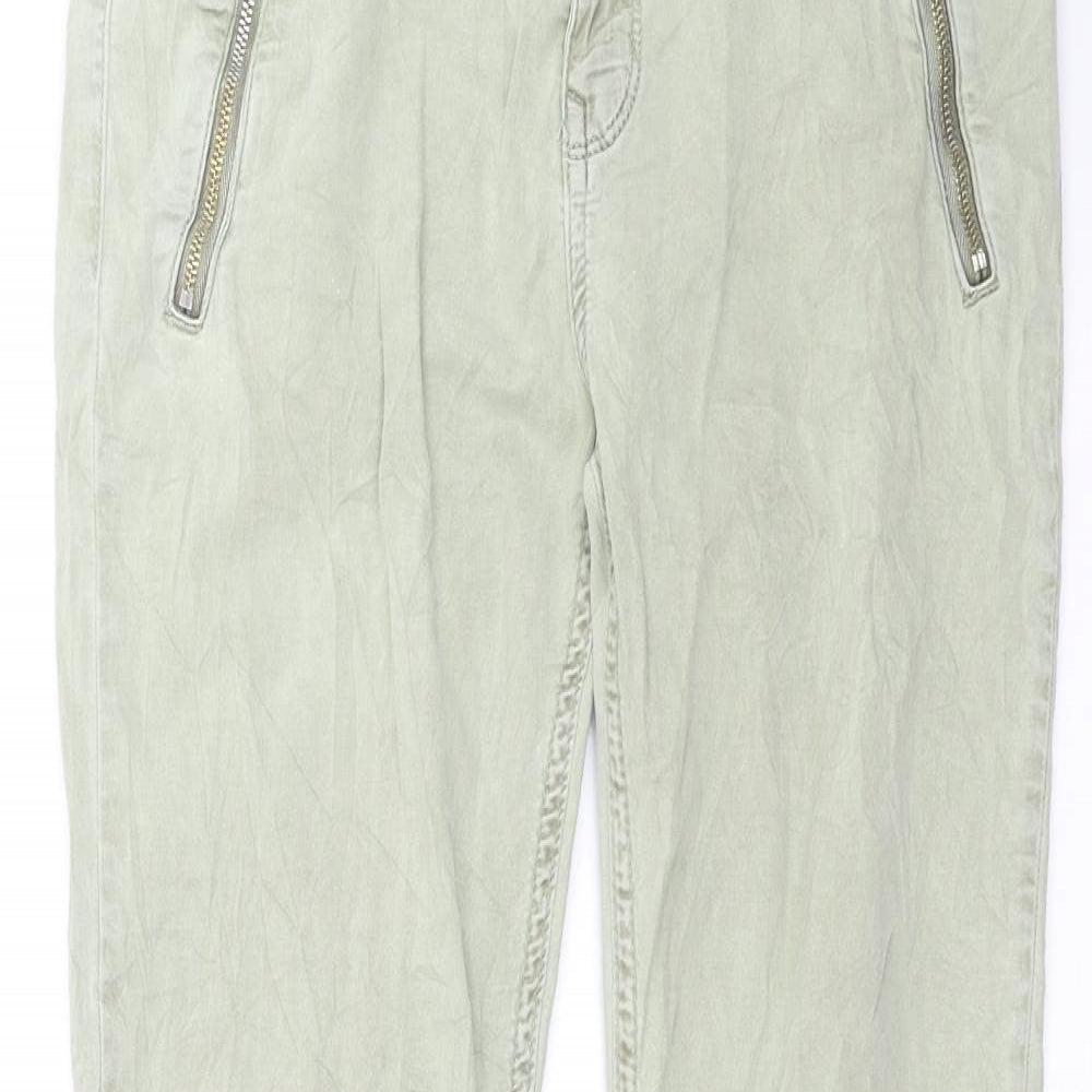 Zara Womens Green   Trousers  Size 12 L26 in