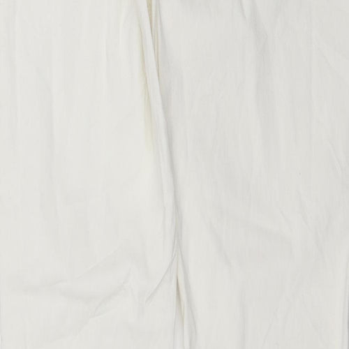 GUIDANCE Womens White Floral  Trousers  Size S L30 in