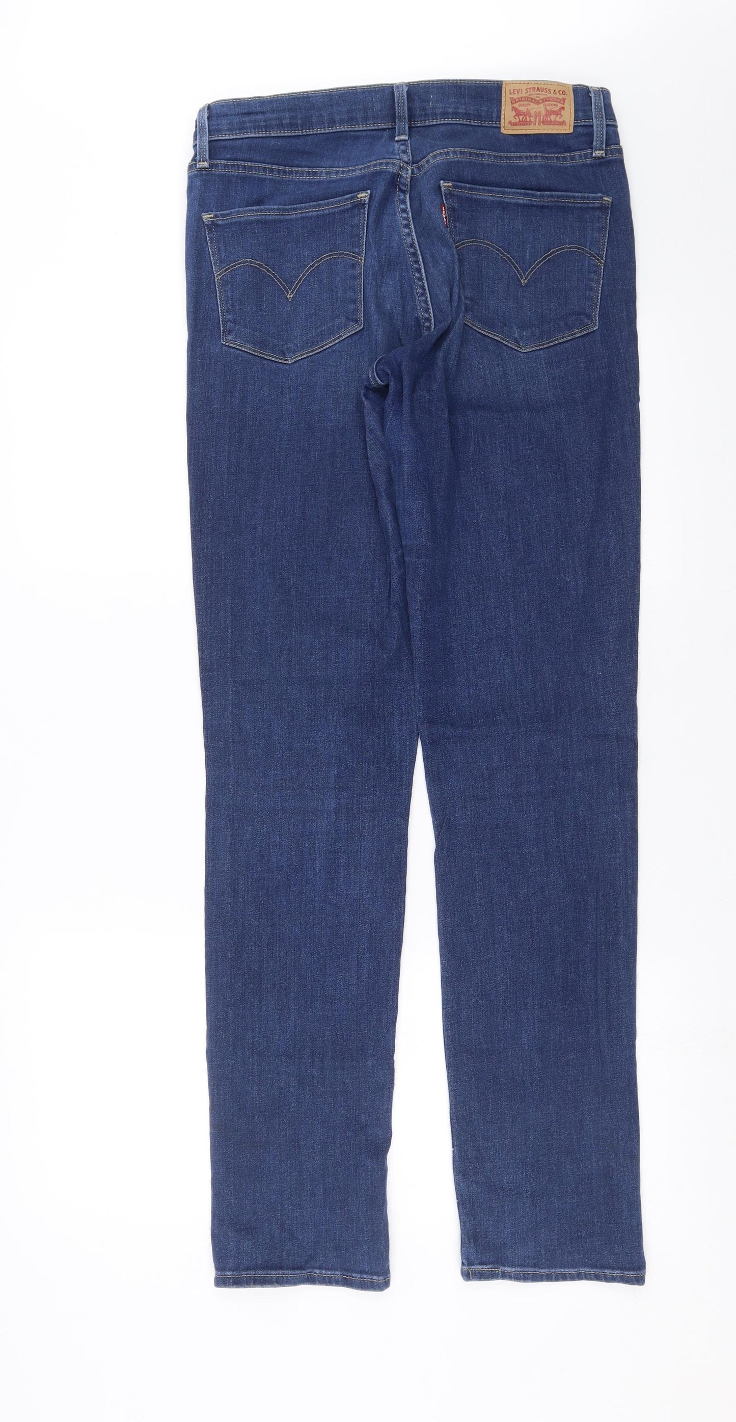 LEVIS Womens Blue  Denim Straight Jeans Size 29 in L32 in