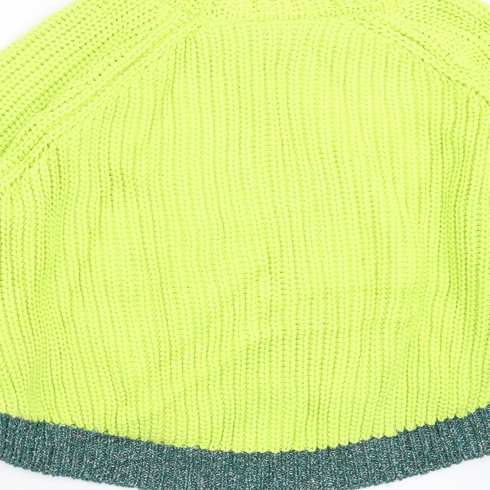 Topshop Womens Green  Knit Pullover Jumper Size 10