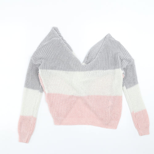 Cameo rose Womens Pink  Knit Pullover Jumper Size S  - Twist Back Detail