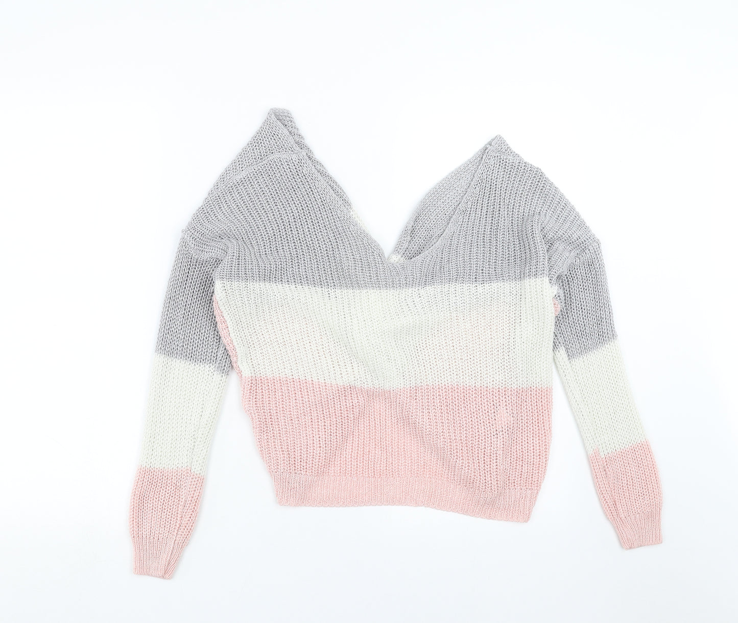 Cameo rose Womens Pink  Knit Pullover Jumper Size S  - Twist Back Detail