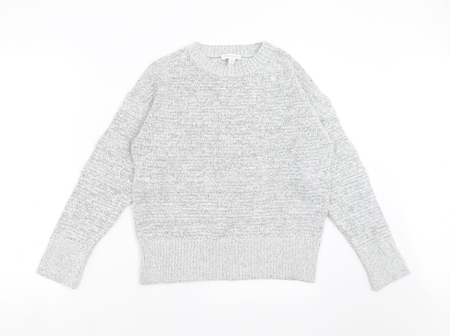 Topshop Womens Grey  Knit Pullover Jumper Size S