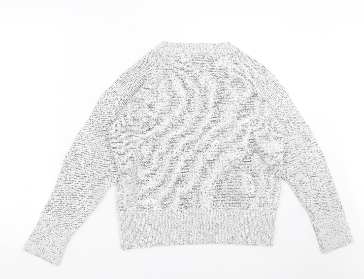 Topshop Womens Grey  Knit Pullover Jumper Size S