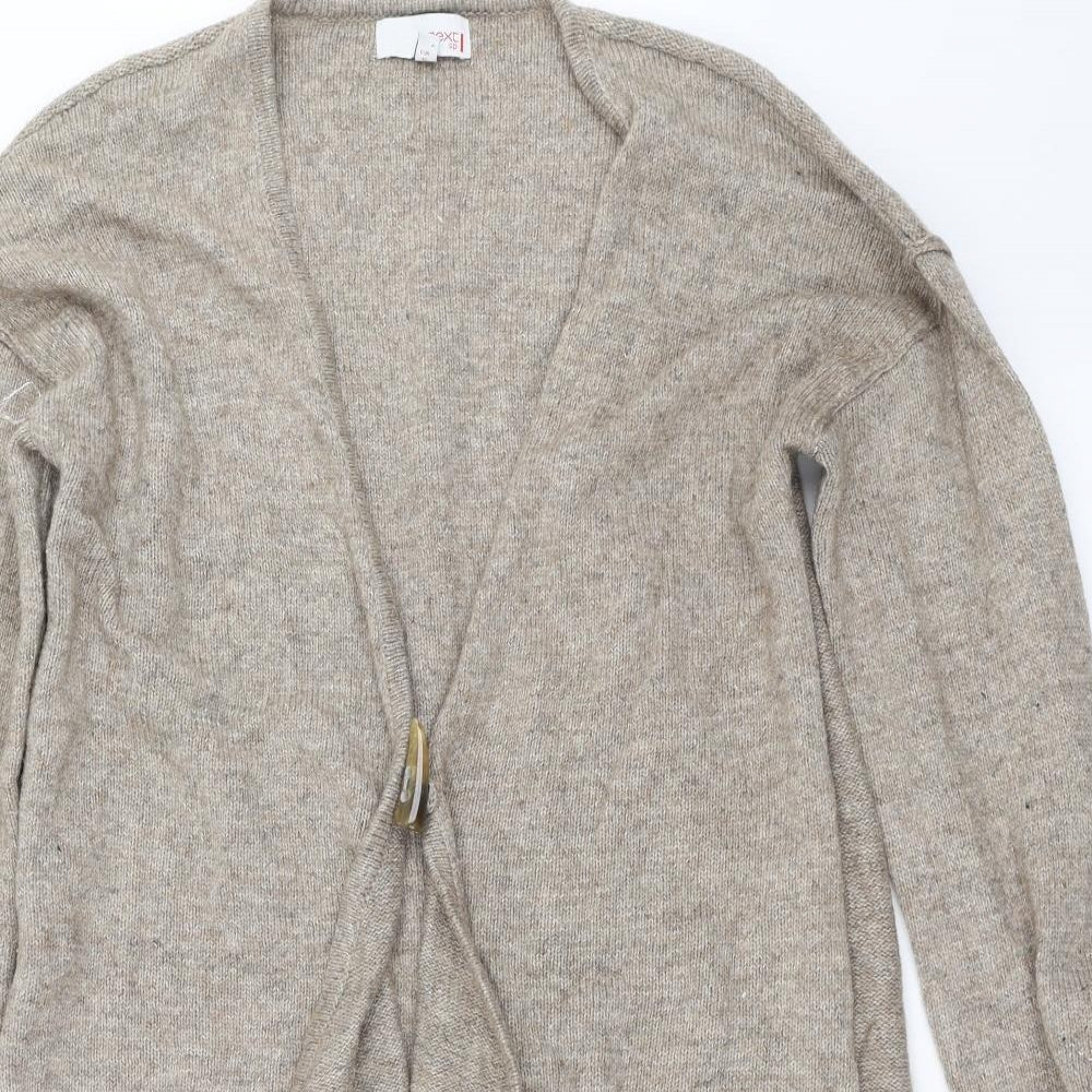 NEXT Womens Beige  Knit Cardigan Jumper Size 14