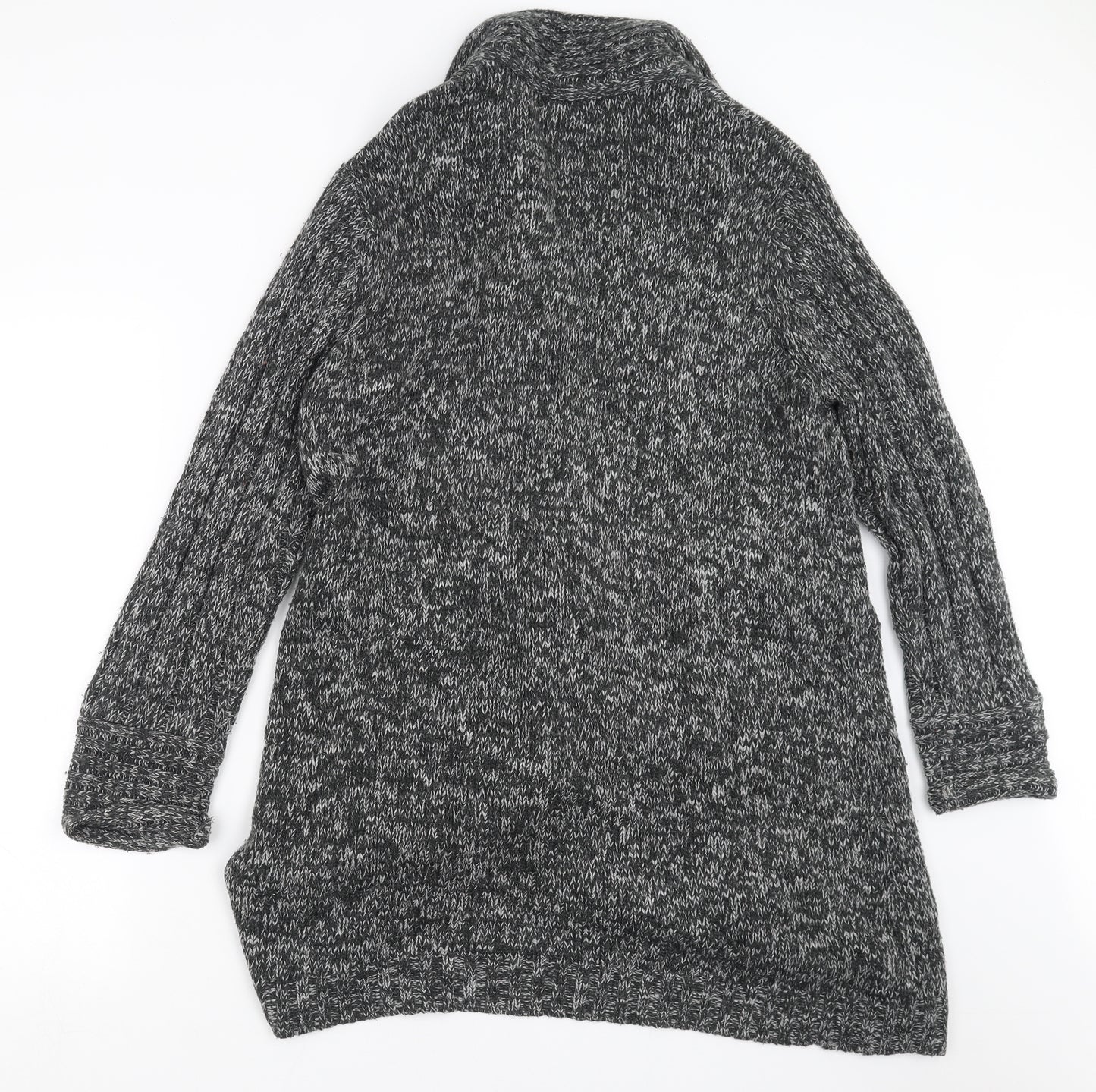 Debenhams Womens Grey  Knit Cardigan Jumper Size 16