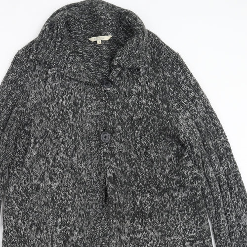 Debenhams Womens Grey  Knit Cardigan Jumper Size 16