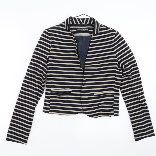Dorothy Perkins Womens Black Striped  Jacket  Size 8
