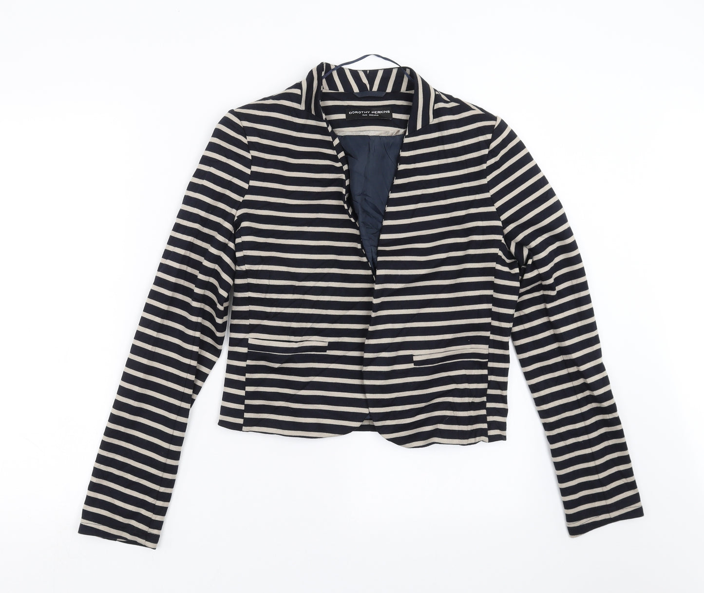 Dorothy Perkins Womens Black Striped  Jacket  Size 8
