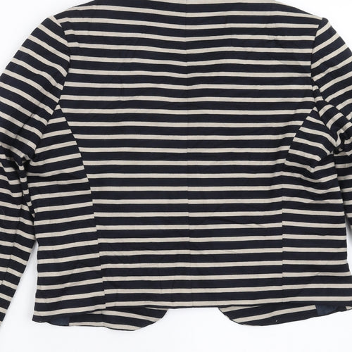 Dorothy Perkins Womens Black Striped  Jacket  Size 8
