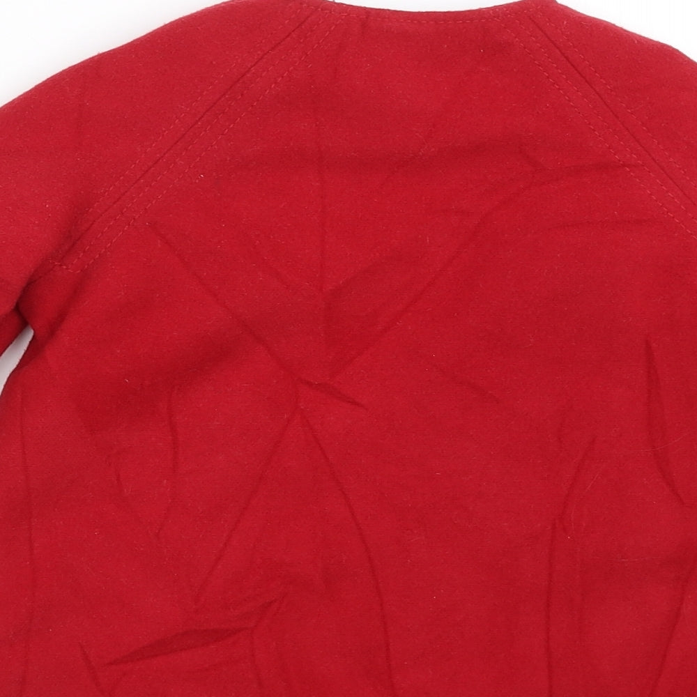 NEXT Girls Red   Jacket Coat Size 18-24 Months  - fleece lined
