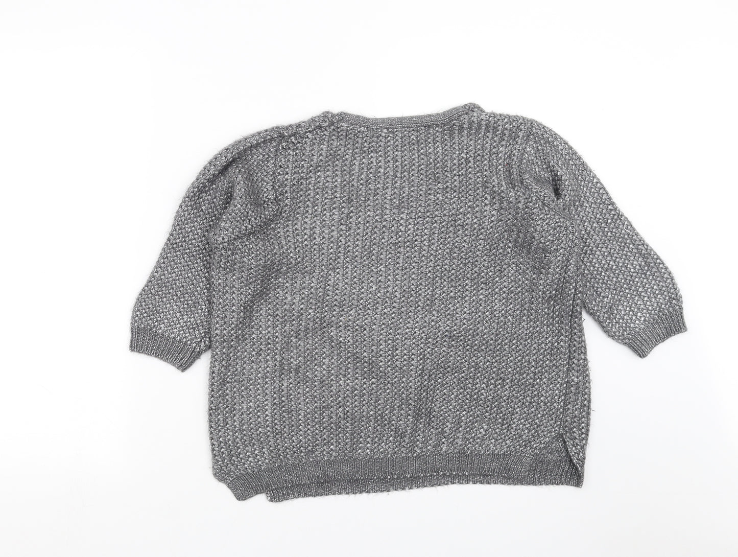 George Womens Grey  Knit Pullover Jumper Size M