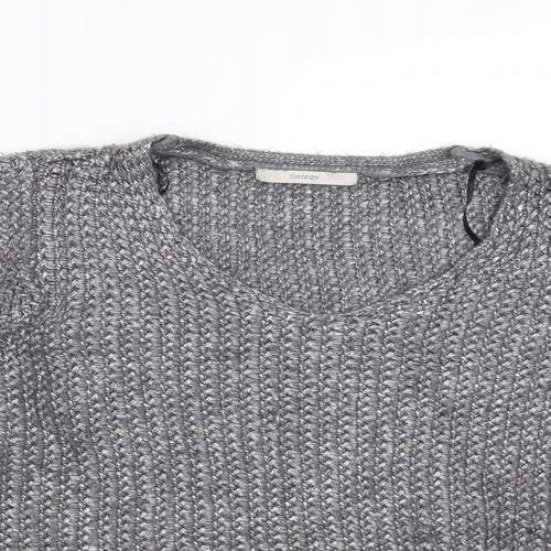 George Womens Grey  Knit Pullover Jumper Size M