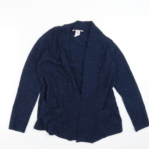 Carol Rose Womens Blue  Knit Cardigan Jumper Size M