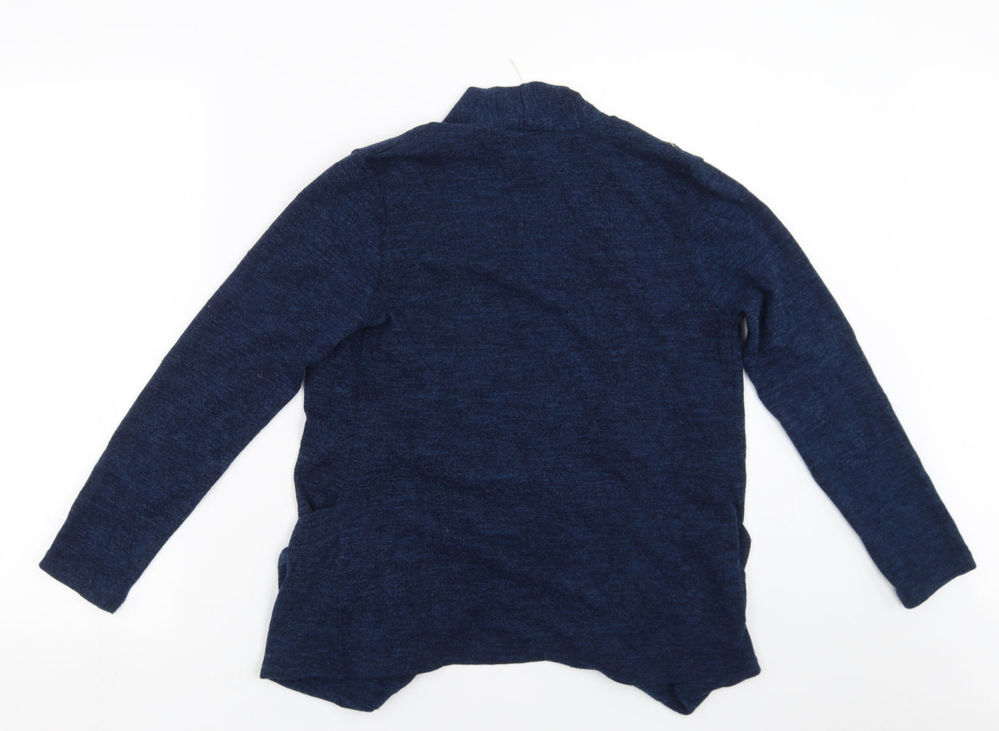 Carol Rose Womens Blue  Knit Cardigan Jumper Size M