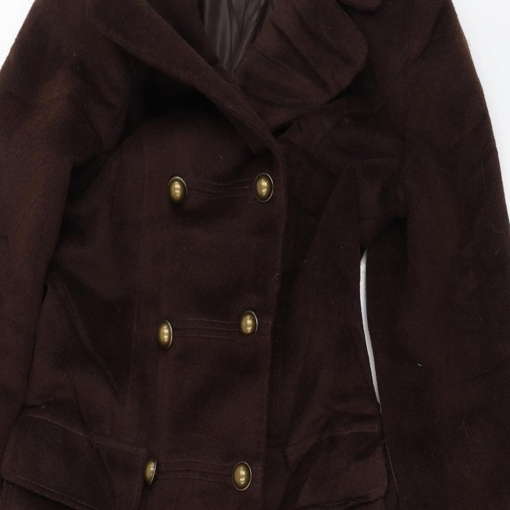 George Womens Brown   Trench Coat Coat Size 10