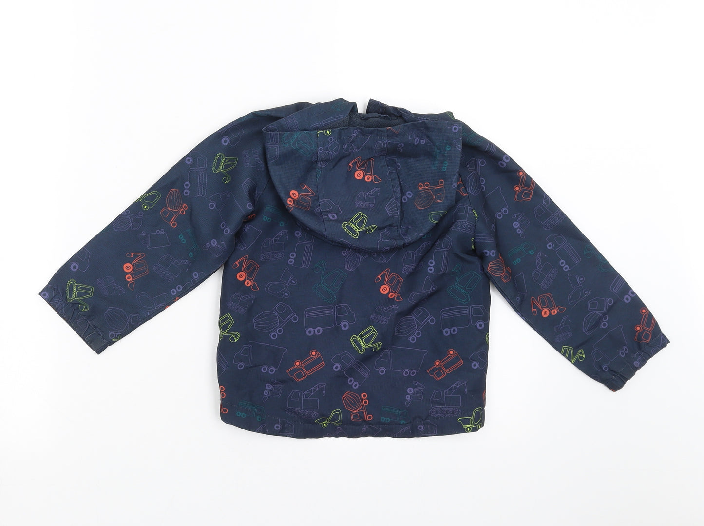 Mothercare Boys Blue   Jacket Coat Size 2-3 Years  - Diggers