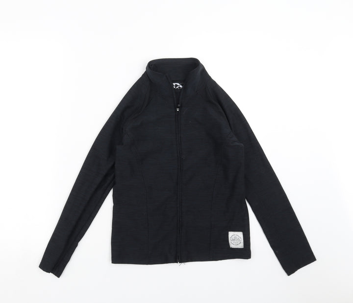 NEXT Girls Black   Full Zip Jumper Size 10 Years