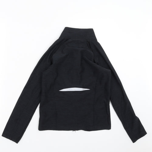 NEXT Girls Black   Full Zip Jumper Size 10 Years