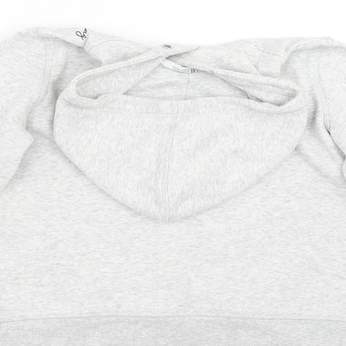 H&M Girls Grey   Pullover Hoodie Size 11-12 Years  - stars