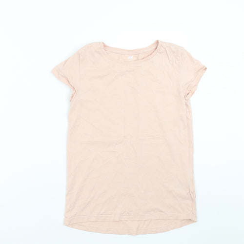 H&M Girls Pink   Basic T-Shirt Size 10-11 Years