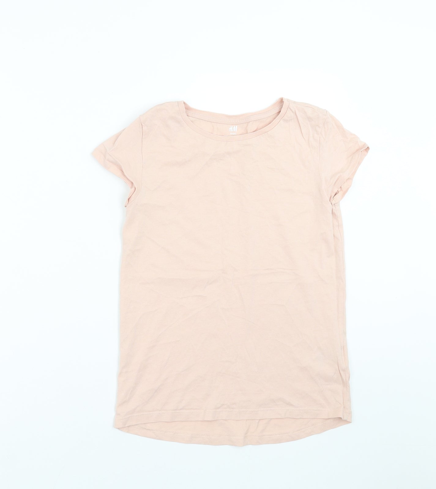 H&M Girls Pink   Basic T-Shirt Size 10-11 Years