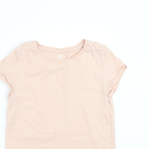 H&M Girls Pink   Basic T-Shirt Size 10-11 Years