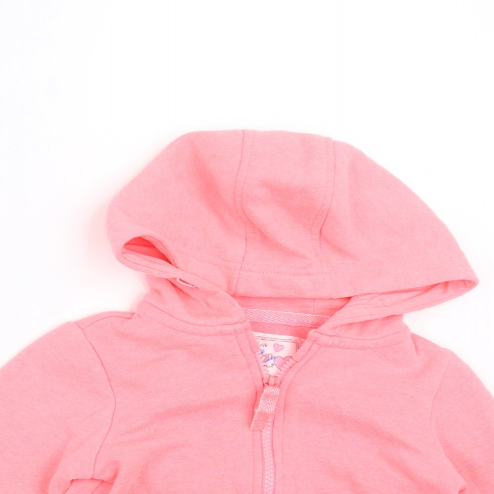 Young Dimension Girls Pink   Full Zip Hoodie Size 2-3 Years